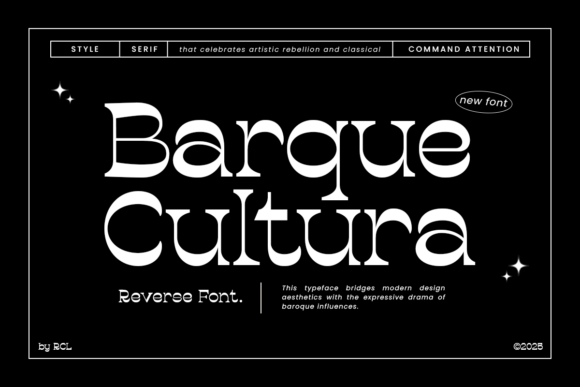 Barquecultura Regular: A Bold Serif Typeface for Editorial Design