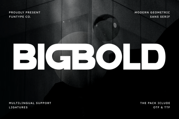 Bigbold Typeface for Modern Editorial Design