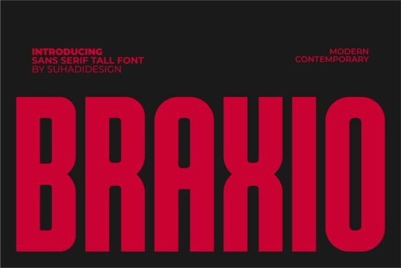 Braxio: A Bold Sans Serif Font for Modern Editorial Design