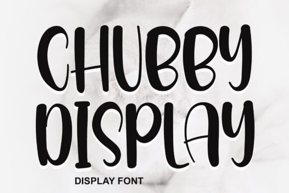 Chubby Display Font for Handmade Brands