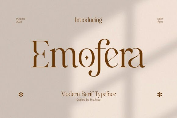 Emofera Serif Font for Elegant Craft Designs
