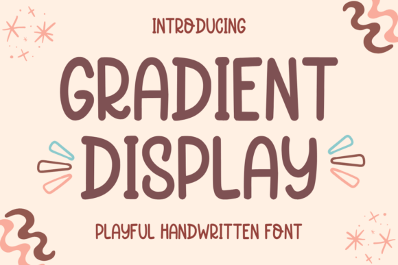 Gradient Display: A Playful Typeface for Modern Editors