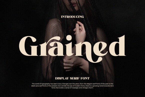 Grained Serif Typeface for Elegant Branding