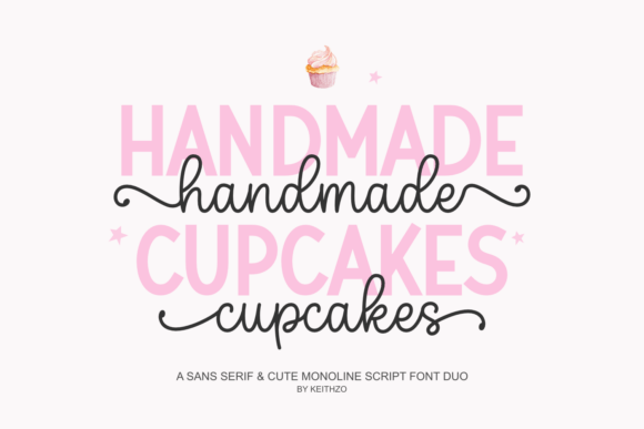 Handmade Cupcakes Font: A Sweet Script for Designers