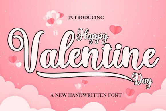 Happy Valentine Day Font for Handmade Creators