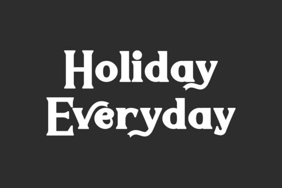 Holiday Everyday Serif Font for Bold Campaigns