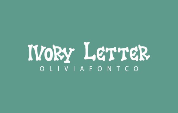 Ivory Letter Font for Spooky & Playful Designs