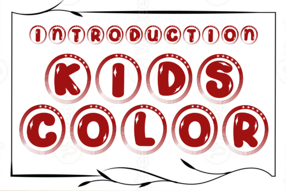 Kids Color: A Playful Display Font for Editorial Design