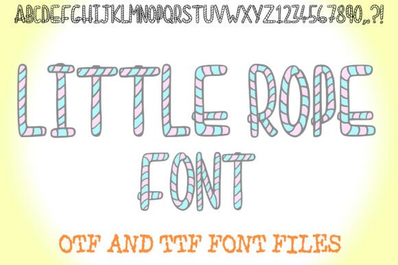 Little Rope Font for Crafters and Sellers