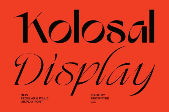 Make a Statement with Kolosal Display Typeface
