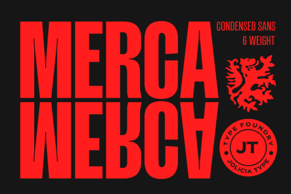 Merca Typeface: Bold Condensed Fonts for Editorial Design