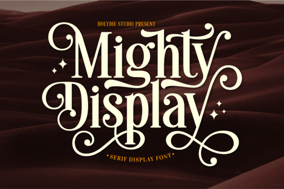 Mighty Display: A Bold Serif Font for Editorial Impact