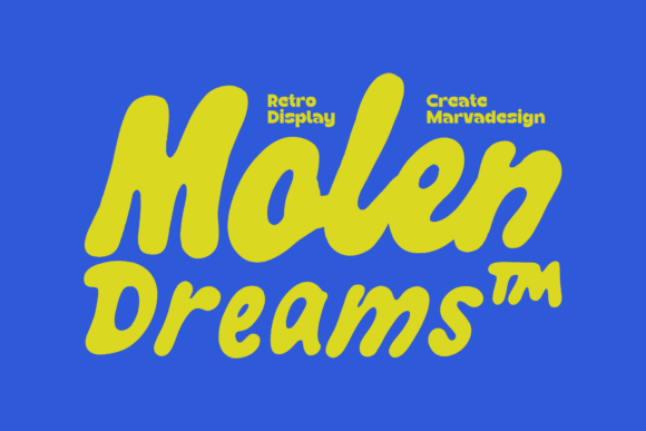 Molen Dream: A Retro Display Font for Makers