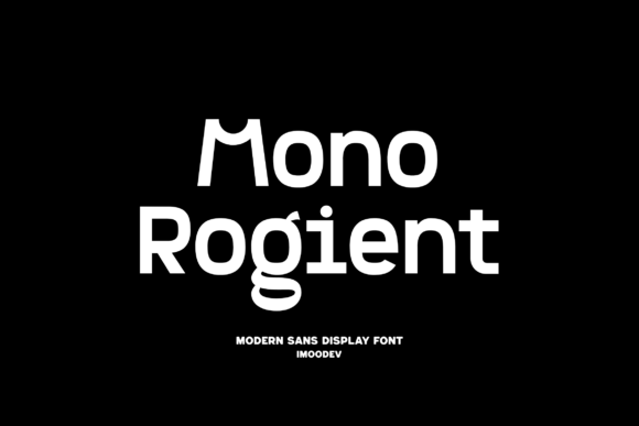 Mono Rogient Font for Modern Branding