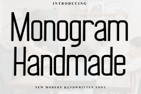 Monogram Handmade Font for Friendly Branding