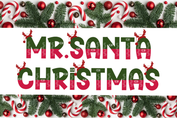 Mr Santa Christmas Typeface for Festive Editorial Design