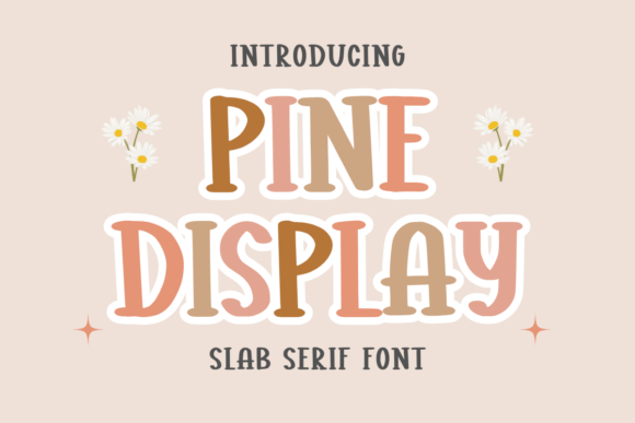 Pine Display Font for Editorial Design