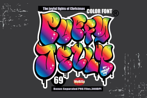 Puffy Jelly Font: Graffiti Style for Bold Branding