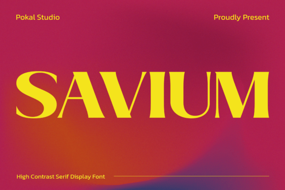 Savium Serif Font for Elegant Craft Designs