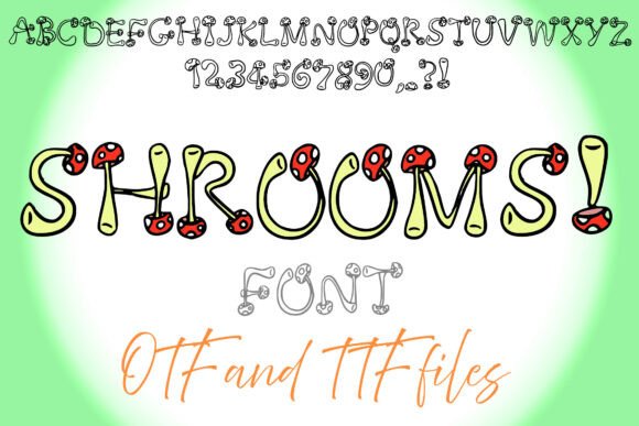 Shrooms Typeface for Whimsical Brand Design