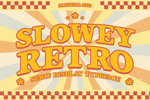 Slowey Retro: The 70s Serif Font for Bold Marketing