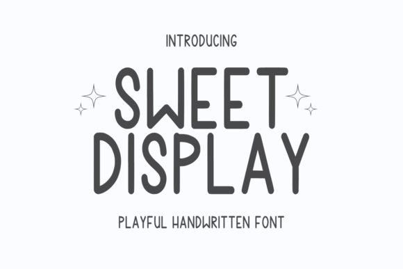 Sweet Display: A Whimsical Font for Editorial Design