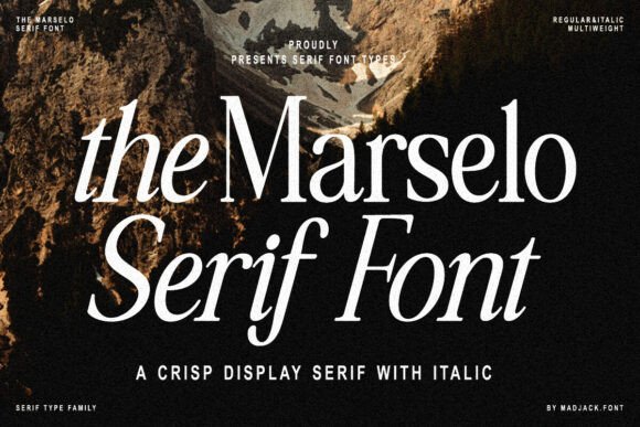 The Marselo Serif Font for Elegant Craft Designs