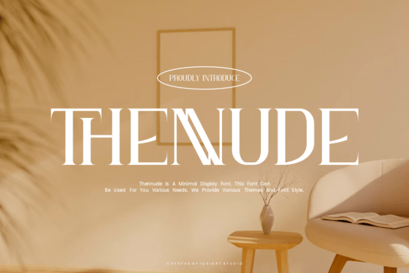 Thennude: A Minimal Serif Font for Modern Makers