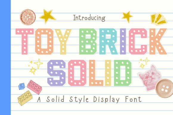 Toy Brick Solid: A Playful Typeface for Bold Brands