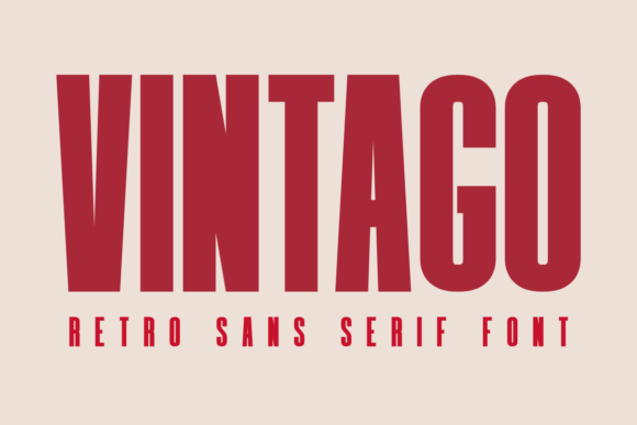 Vintago: A Bold Retro Sans Serif Typeface for Modern Brands