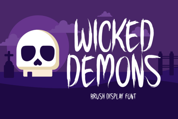 Wicked Demons: A Bold Display Font for Spooky Designs